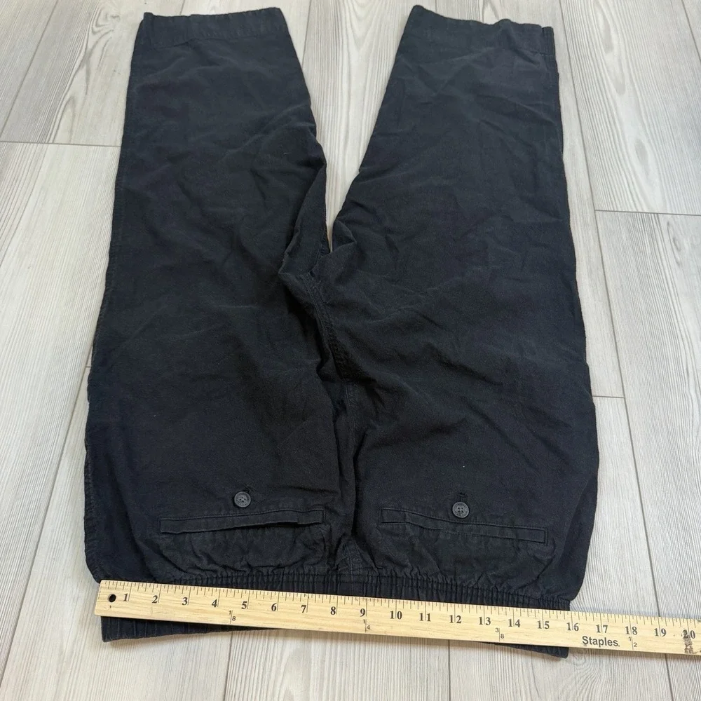 Duluth Trading Size 12 Overeasy Lightweight Hemp Capris Pants Black 60975‎